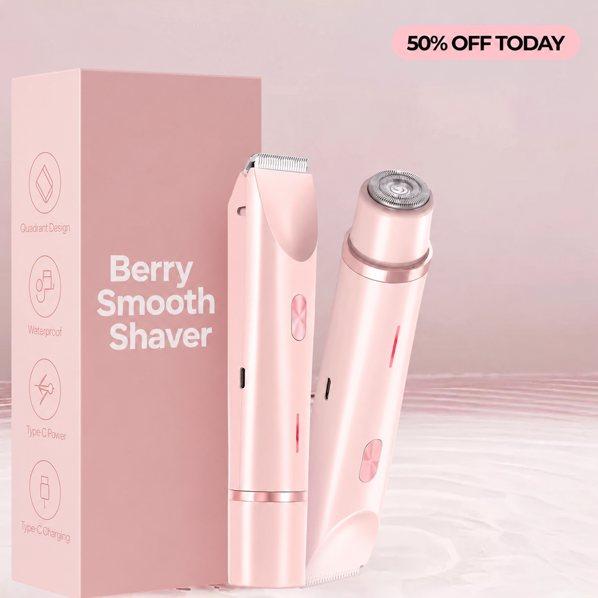 Berry Smooth Shaver | Pain Free Hair Removal